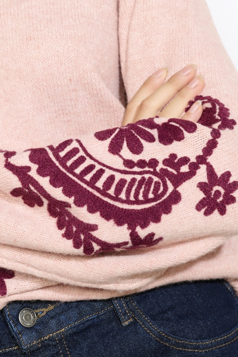 LolaLiza roze dames trui | Close up