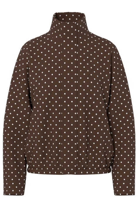 Pieces bruine dames jas | Vooraanzicht