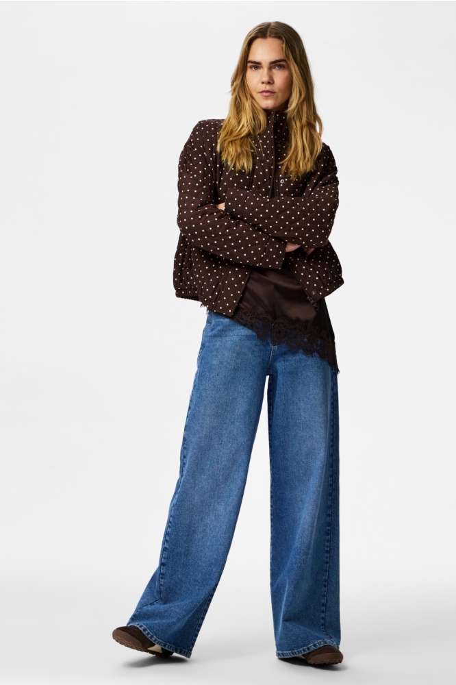 Pieces bruine dames jas | Model