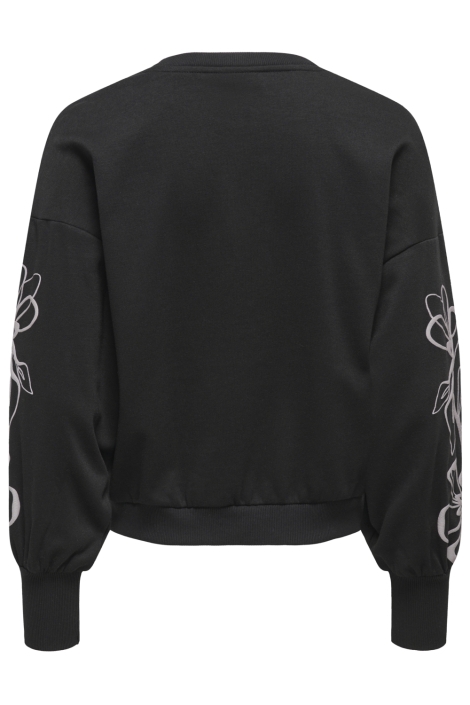 Only zwarte dames sweater | Achteraanzicht