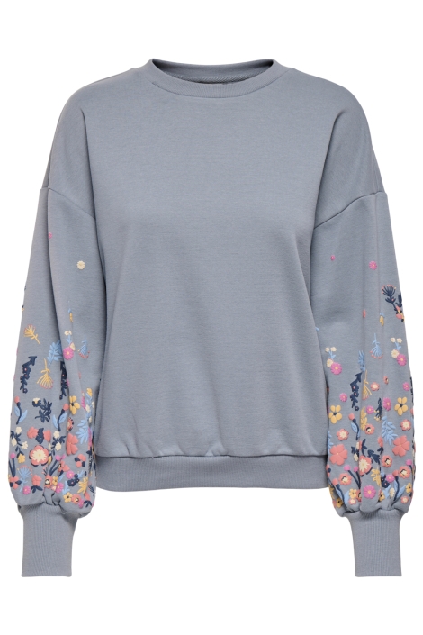 Only blauwe dames sweater | Vooraanzicht