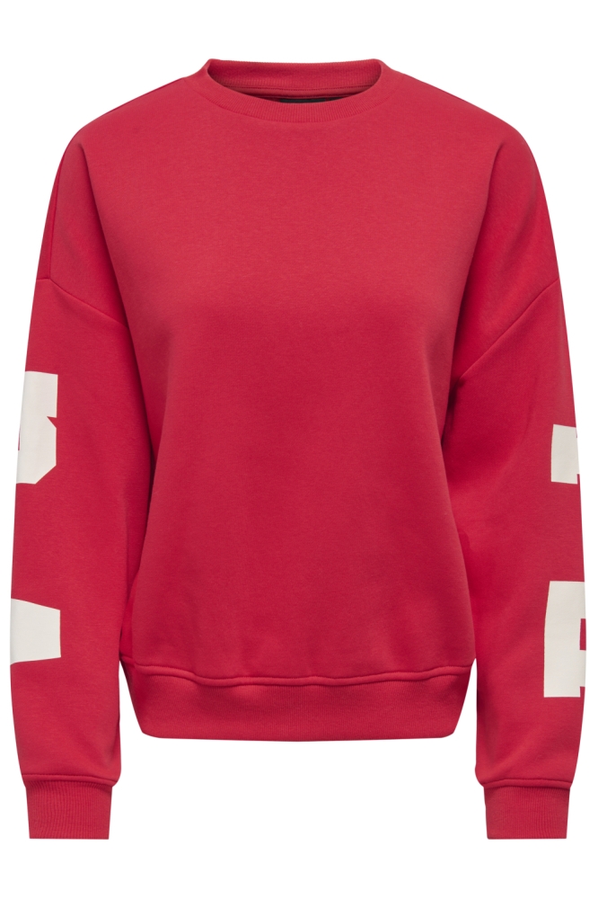 Only rode dames sweater | Vooraanzicht