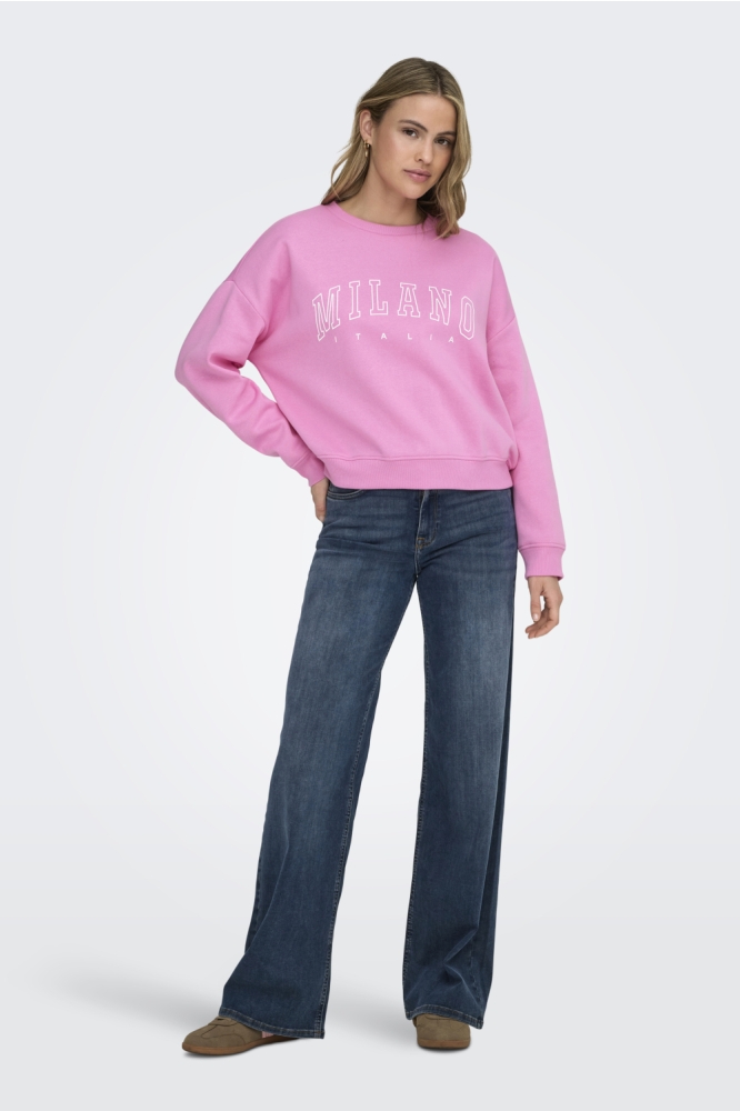Only roze dames sweater | Model