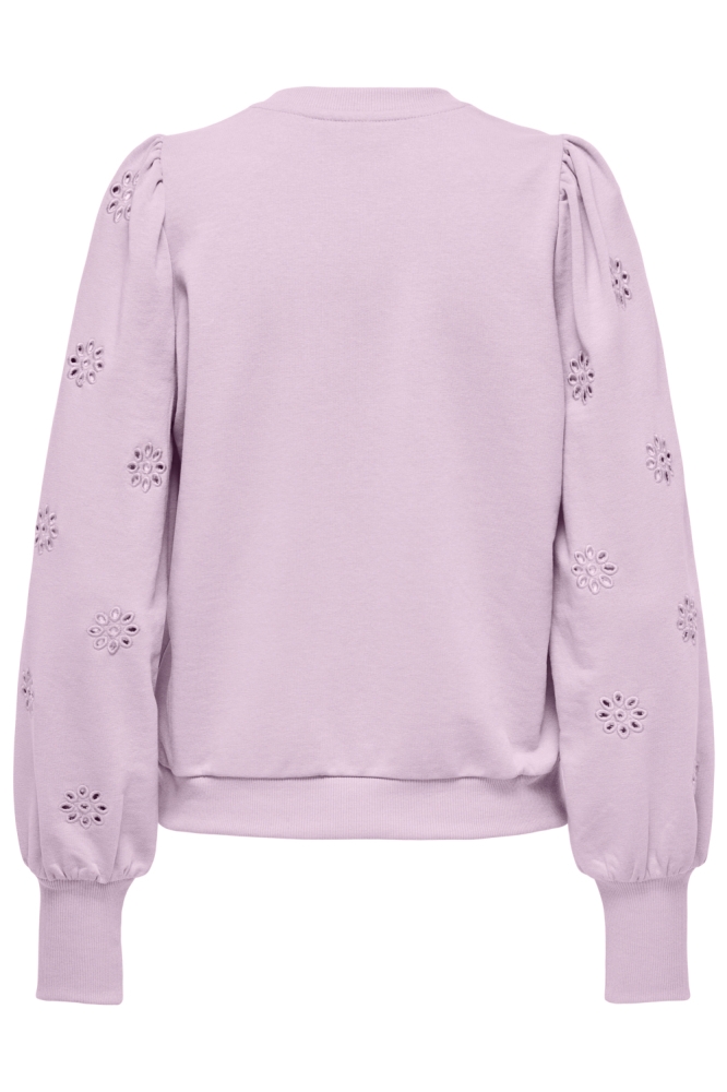 Only roze dames sweater | Achteraanzicht