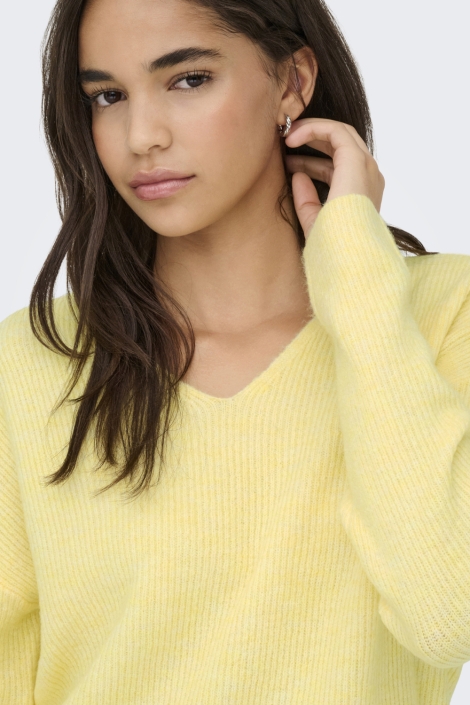 Only gele dames trui | Close up