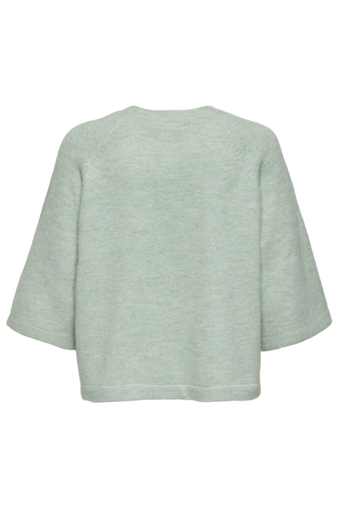 Only groene dames trui | Achteraanzicht