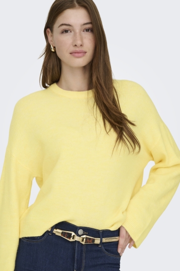 Only Trui ONLSIMONI L/S O-NECK PULLOVER KNT N 15368976 MELLOW YELLOW/MELANGE