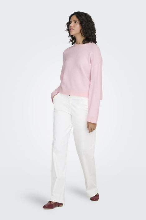 Only roze dames sweater | Model