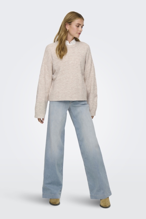 Only beige dames trui | Model