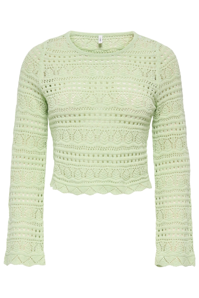 Only groene dames trui | Vooraanzicht