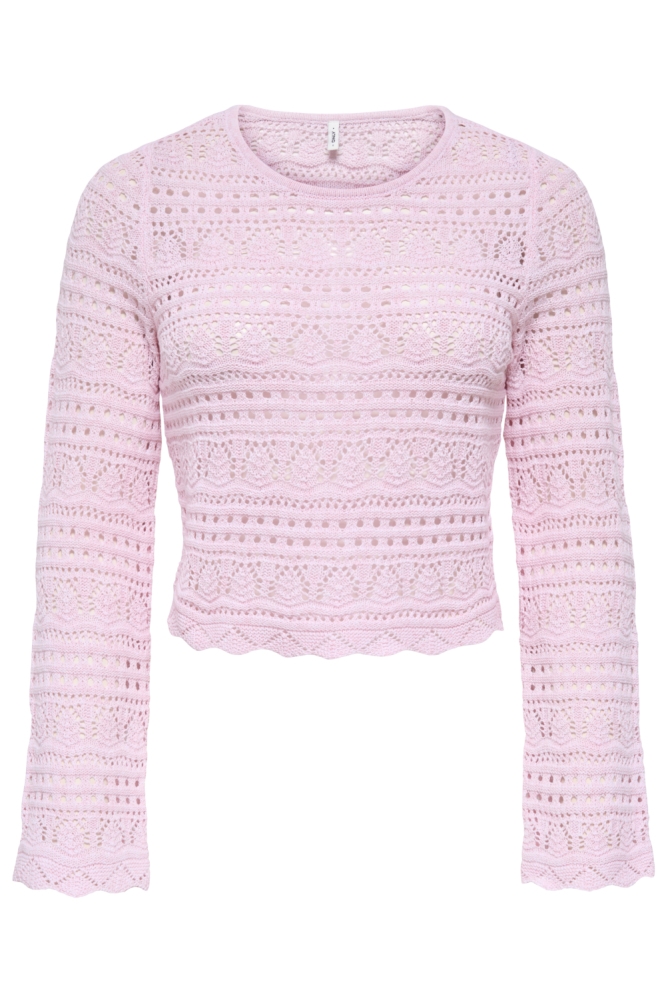 Only roze dames trui | Vooraanzicht