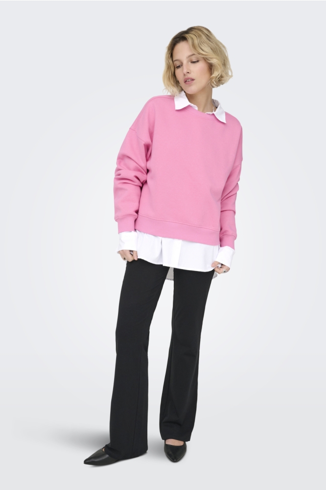 Only roze dames sweater | Model