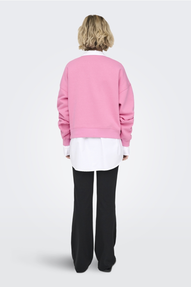 Only roze dames sweater | Model