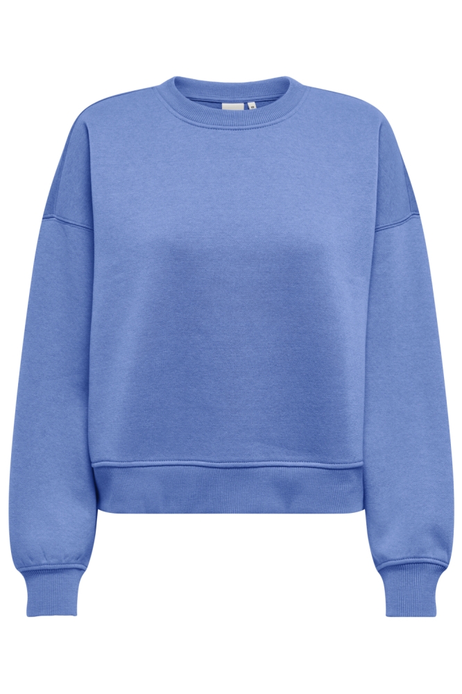 Only blauwe dames sweater | Vooraanzicht