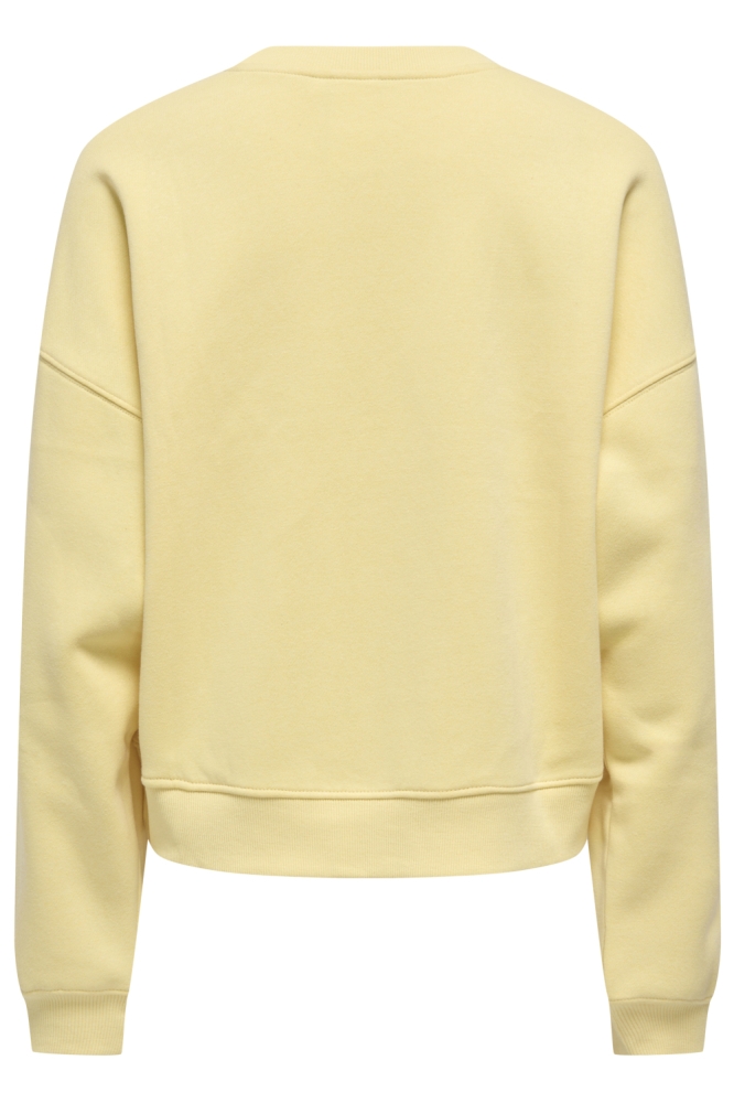 Only gele dames sweater | Achteraanzicht