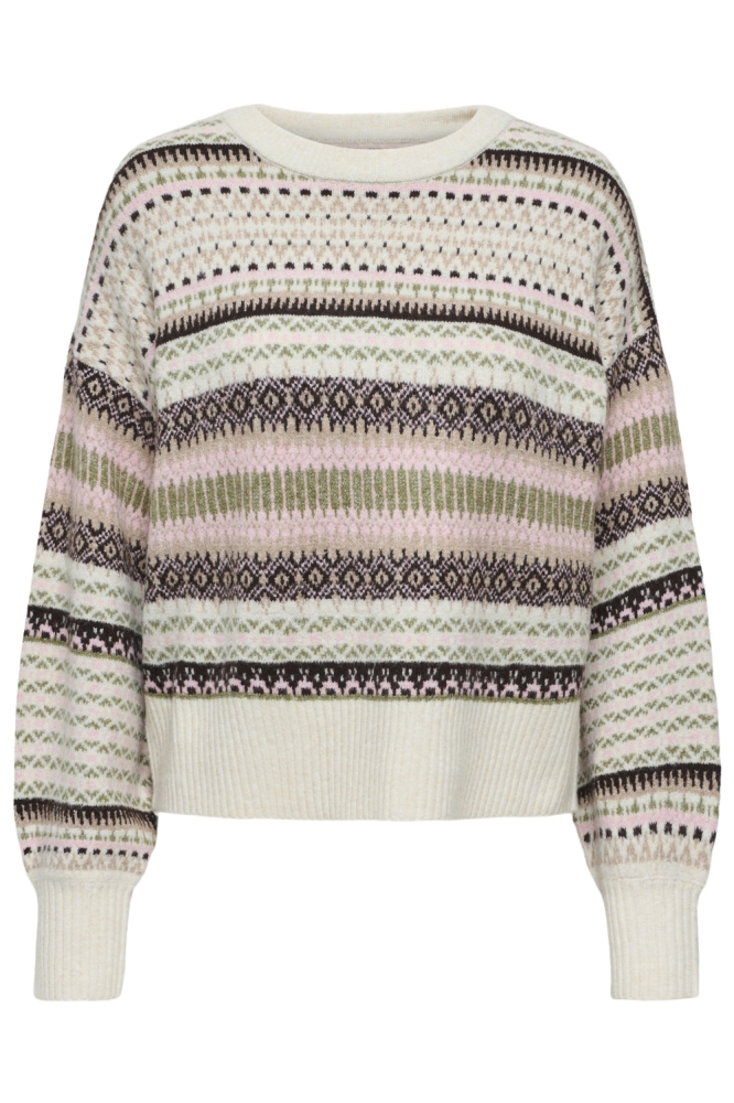 Only beige dames trui | Vooraanzicht