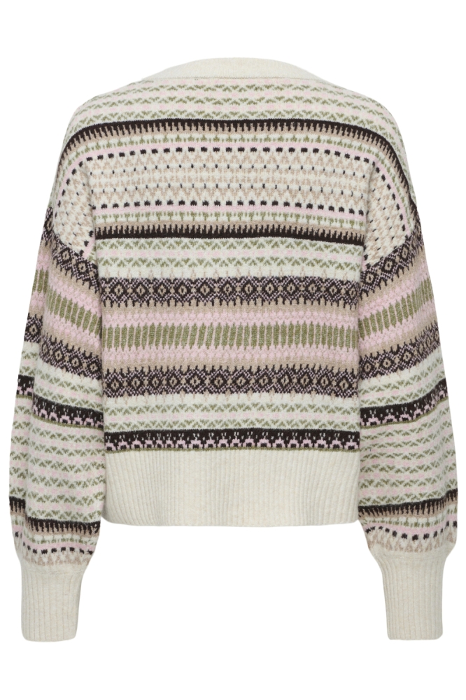 Only beige dames trui | Achteraanzicht