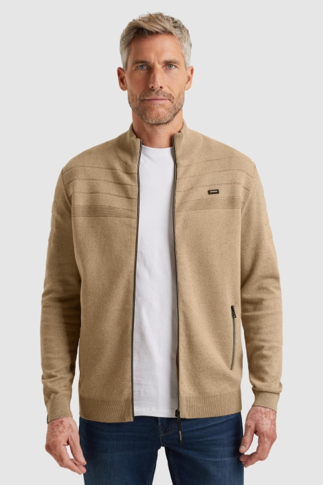 Vanguard zand heren vest | Model vooraanzicht