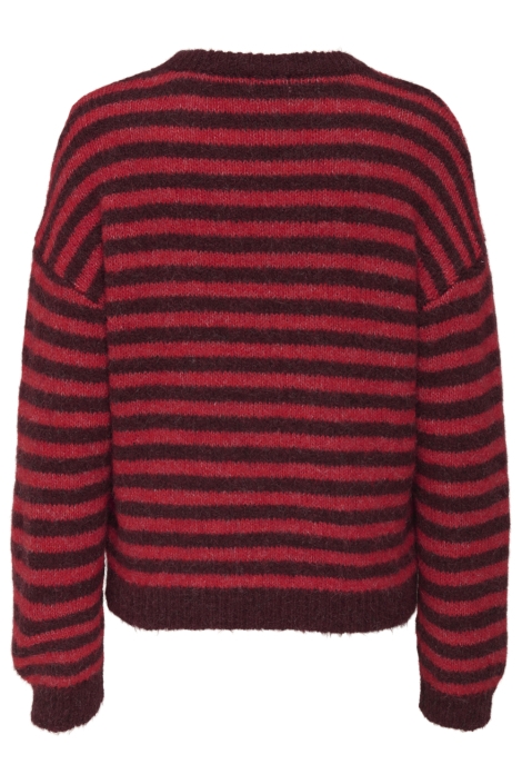 Jacqueline de Yong bordeaux dames trui | Achteraanzicht