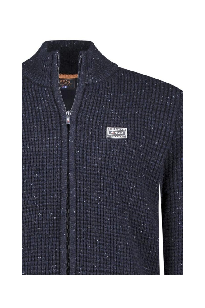 NZA blauwe heren vest | Close up