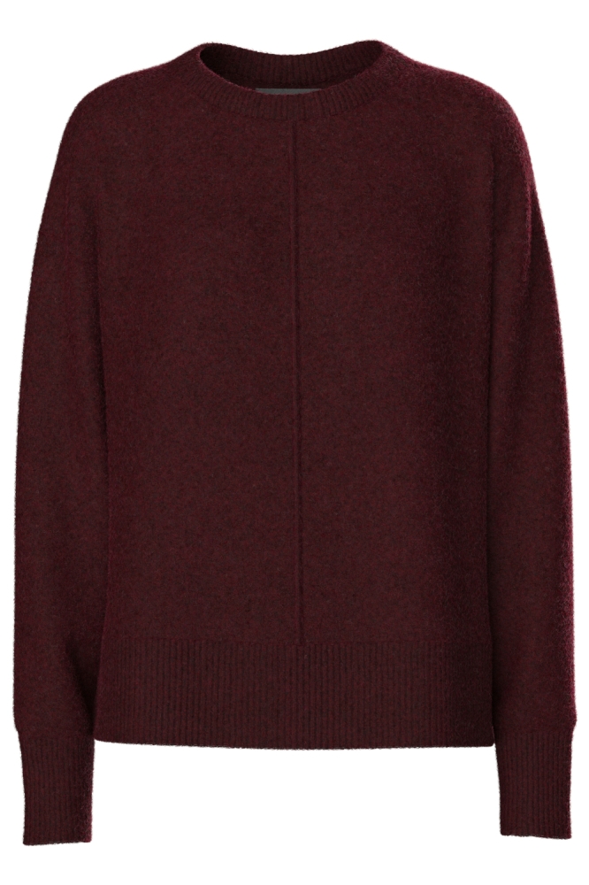 Pieces bordeaux dames trui | Vooraanzicht