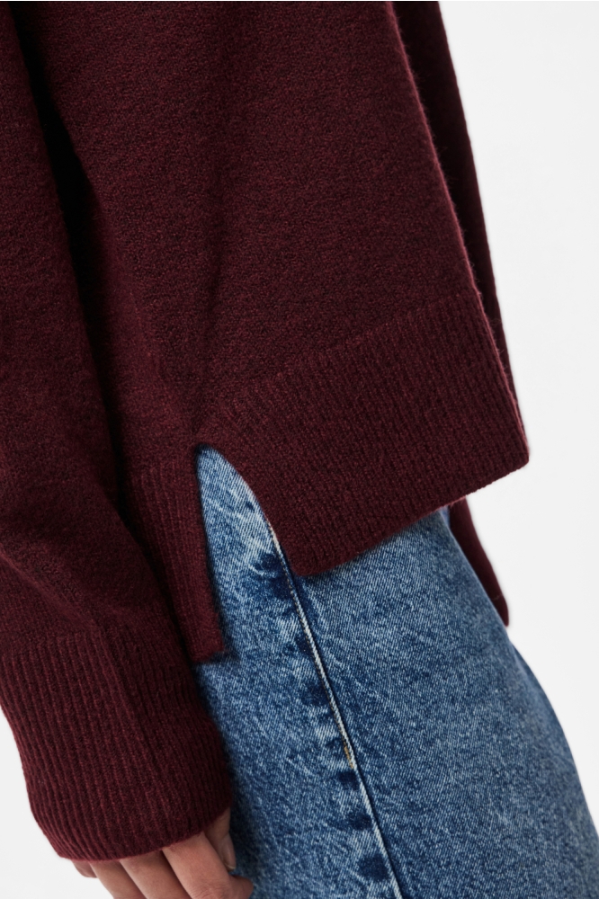 Pieces bordeaux dames trui | Close up