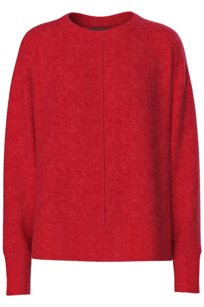 Pieces rode dames trui | Vooraanzicht