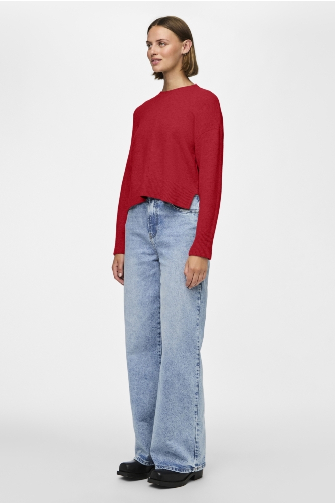 Pieces rode dames trui | Model