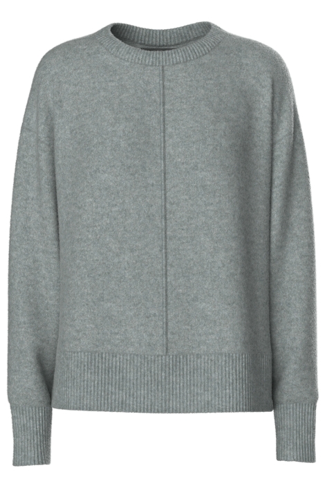 Pieces grijze dames trui | Vooraanzicht