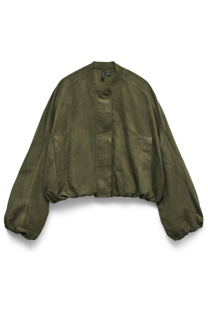 Vero Moda groene dames jas | Vooraanzicht