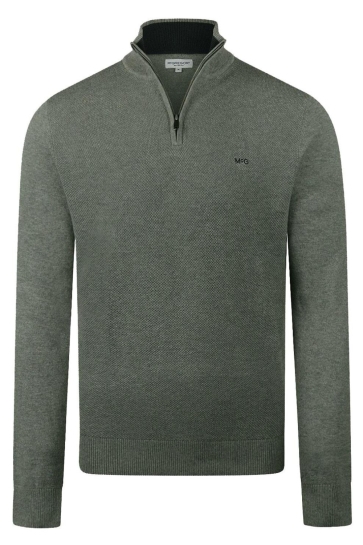 McGregor Trui ZIP MOCK SWEATER MM252 1204 01 5108 WINTER SAGE