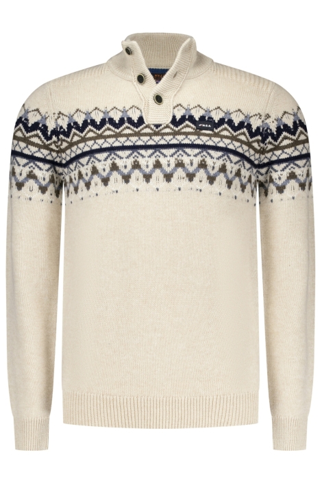 NZA beige heren trui | Vooraanzicht