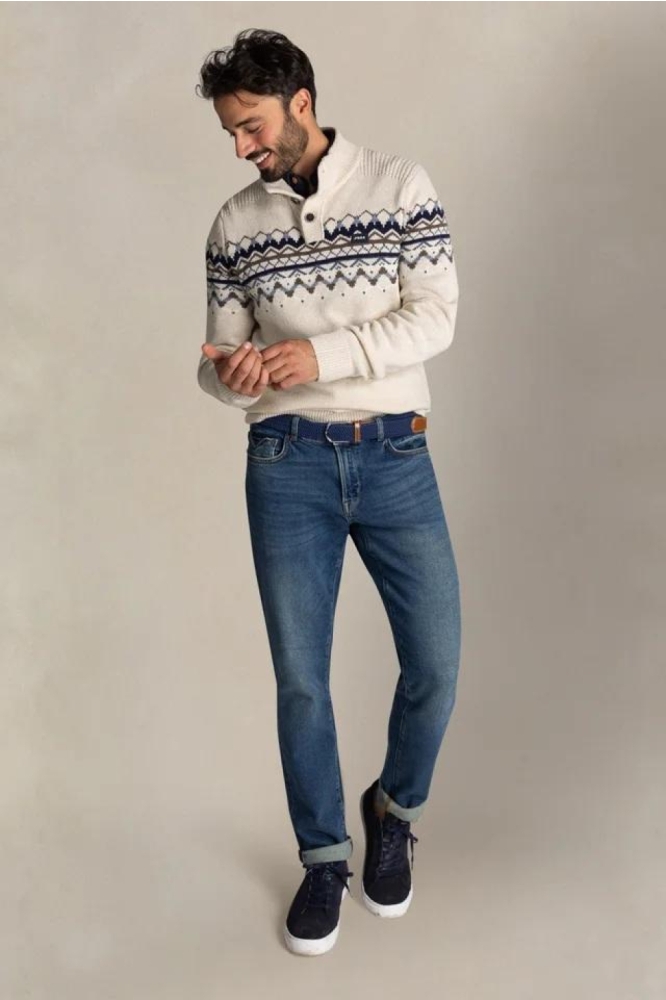 NZA beige heren trui | Model