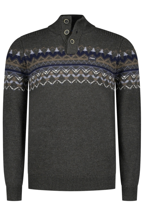 NZA grijze heren trui | Vooraanzicht