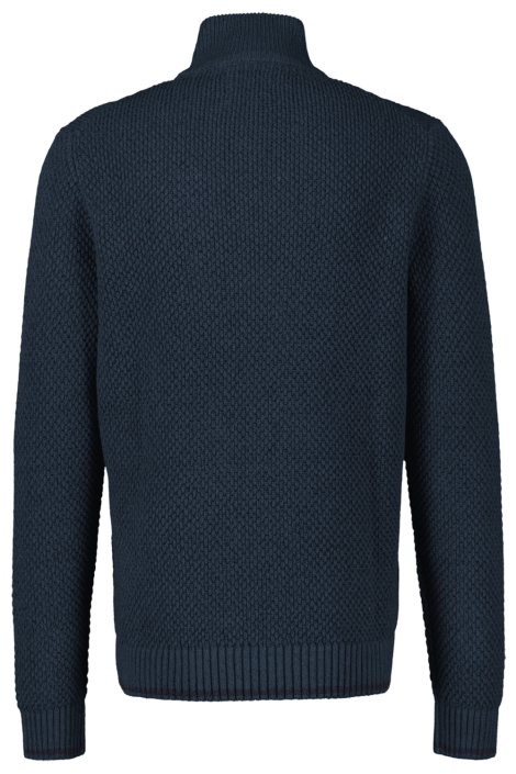 Lerros blauwe heren trui | Achteraanzicht