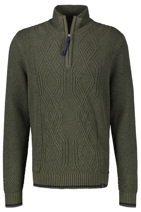 Lerros groene heren trui | Vooraanzicht