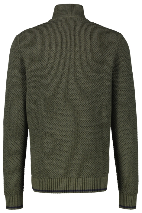 Lerros groene heren trui | Achteraanzicht