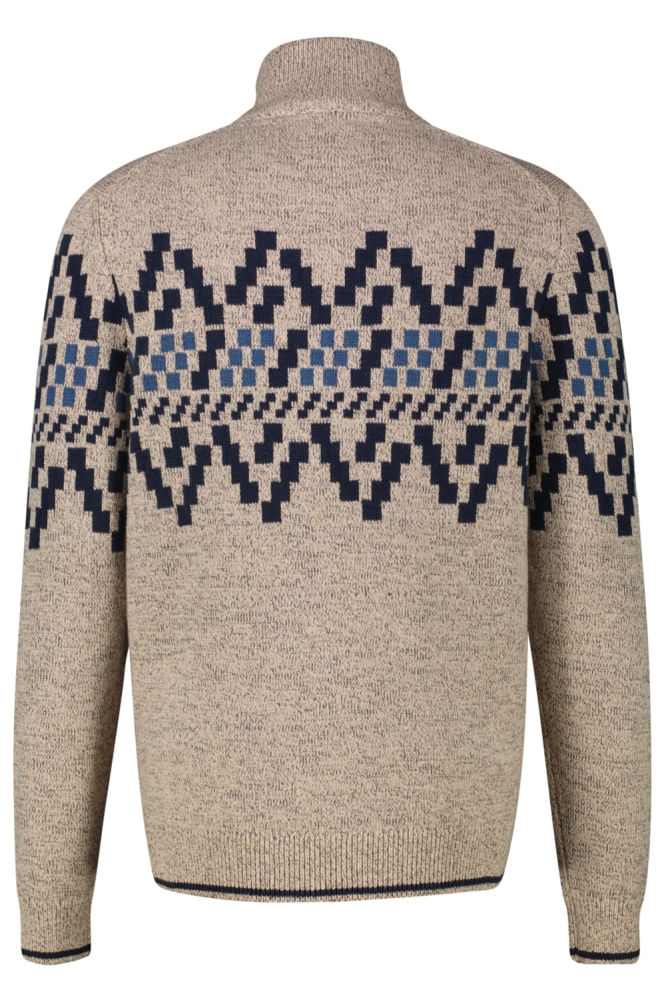 Lerros beige heren trui | Achteraanzicht