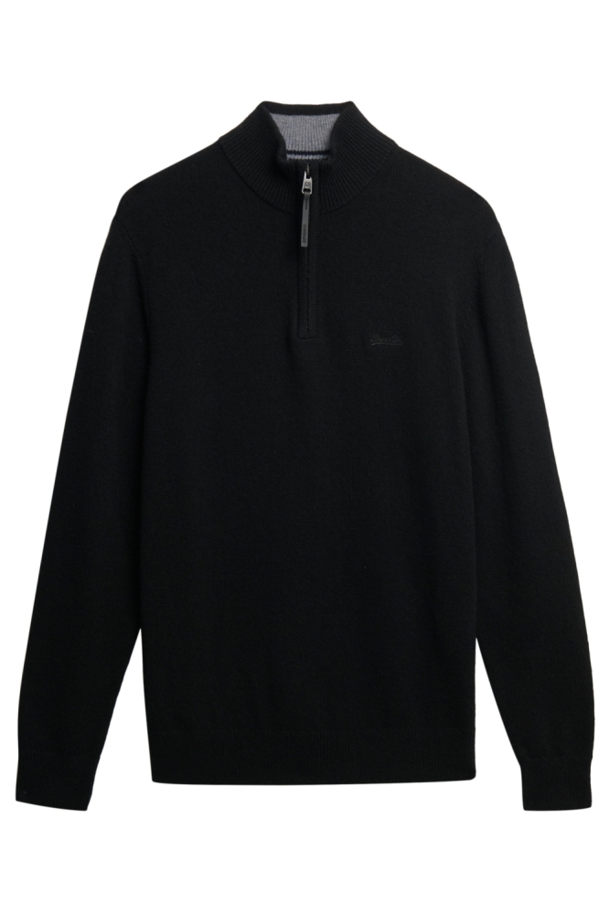 Superdry zwarte heren trui | Vooraanzicht