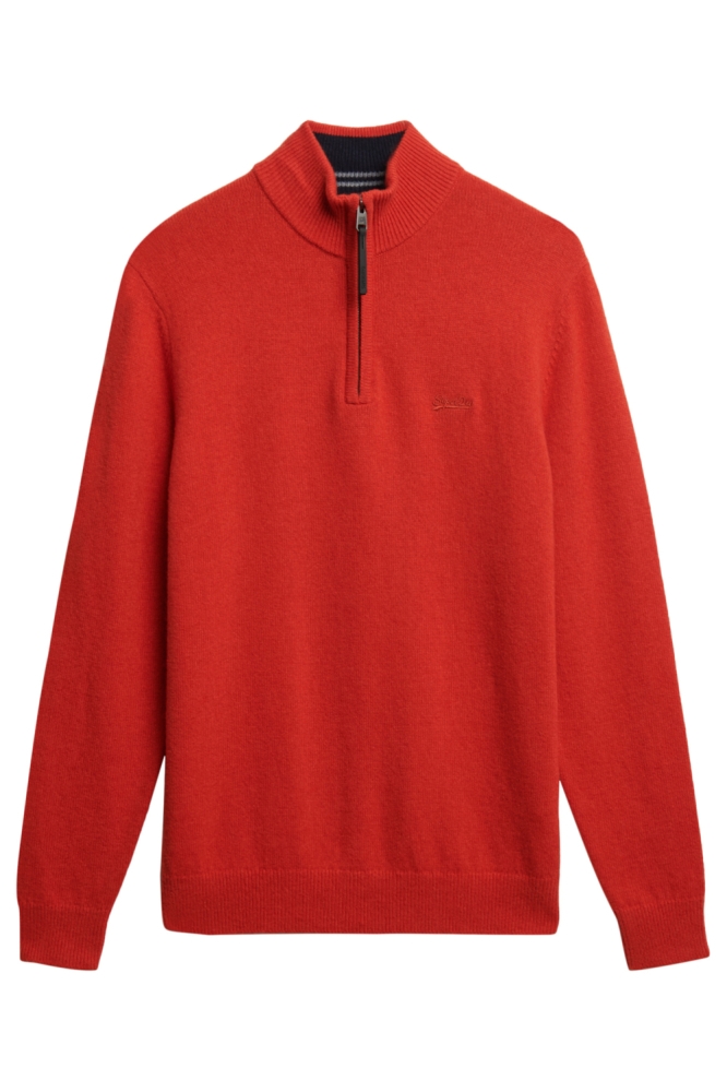 Superdry oranje heren trui | Vooraanzicht