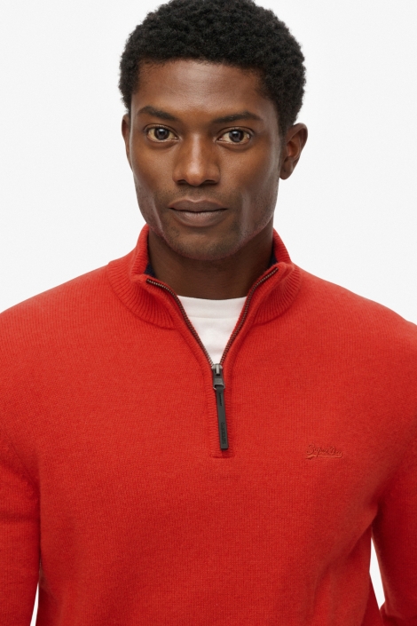 Superdry oranje heren trui | Close up