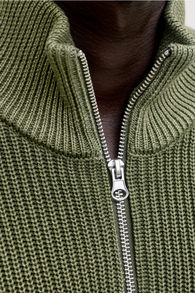 Jack & Jones groene heren trui | Close up