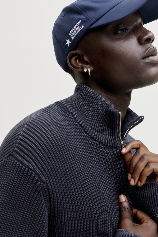 Jack & Jones blauwe heren trui | Close up