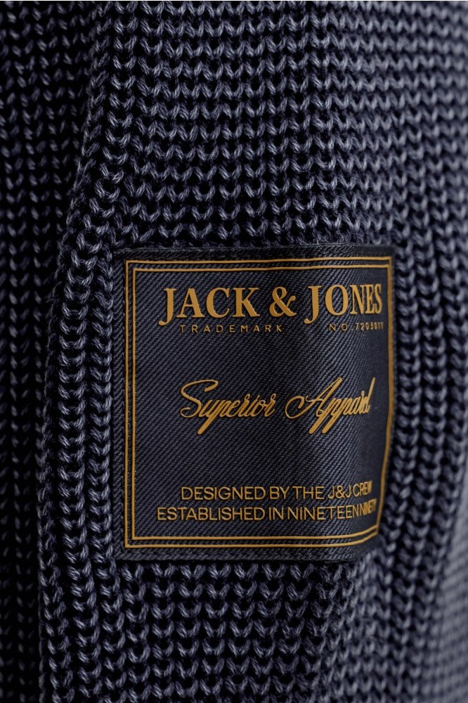 Jack & Jones blauwe heren trui | Close up