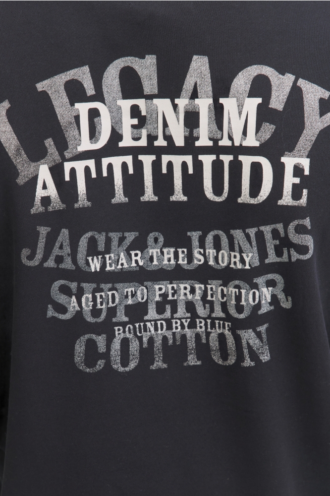 Jack & Jones zwarte heren trui | Close up