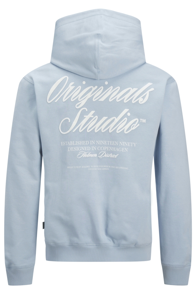 Jack & Jones blauwe heren sweater | Achteraanzicht