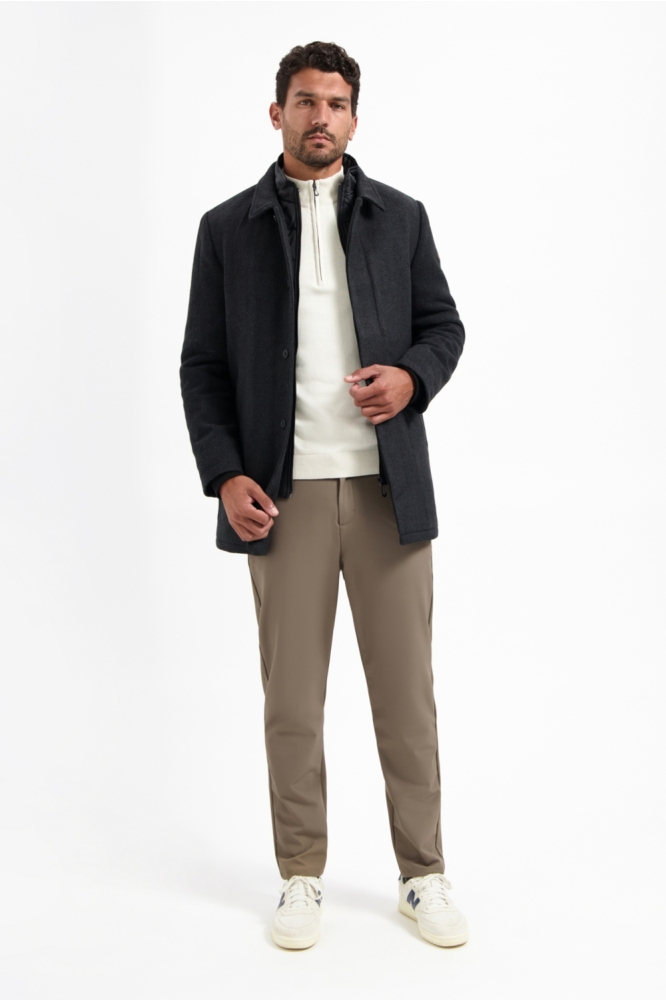 NO-EXCESS ecru heren trui | Sfeerbeeld, In situatie