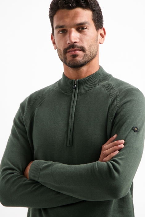 NO-EXCESS groene heren trui | Close up