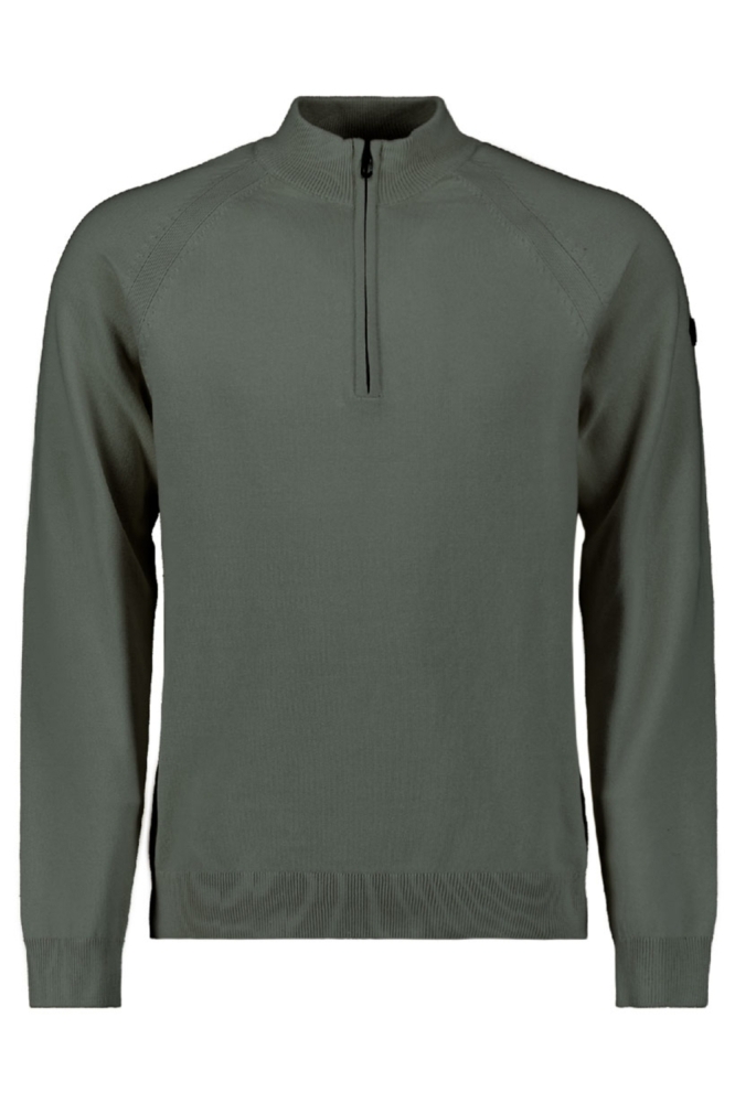 NO-EXCESS groene heren trui | Vooraanzicht