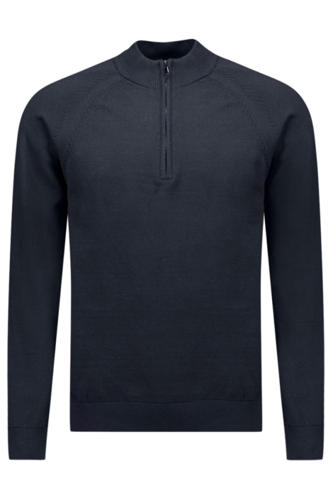 NO-EXCESS blauwe heren trui | Vooraanzicht